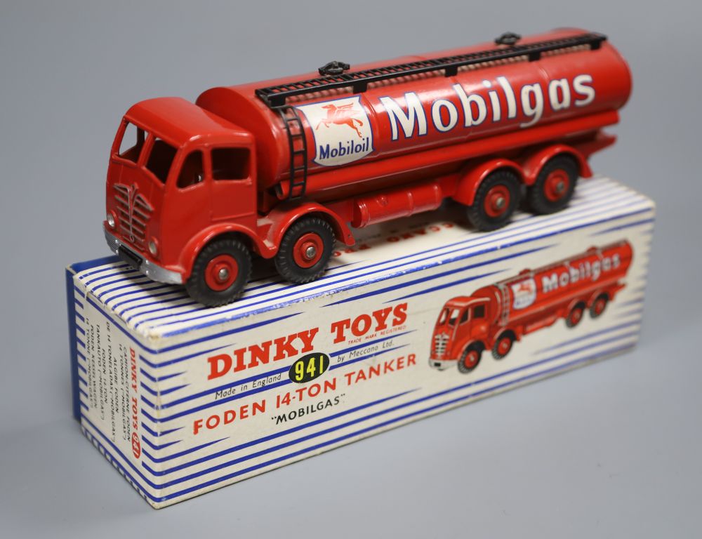 A Dinky Toys Foden 14 Ton Tanker Mobilegas, model 941, boxed